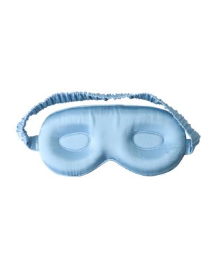 Both sides 100% Mulberry silk 22mm 3D contoured cup silk eye mask with adjustable elastic band
