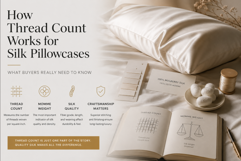 How Thread Count Works for Silk Pillowcases: