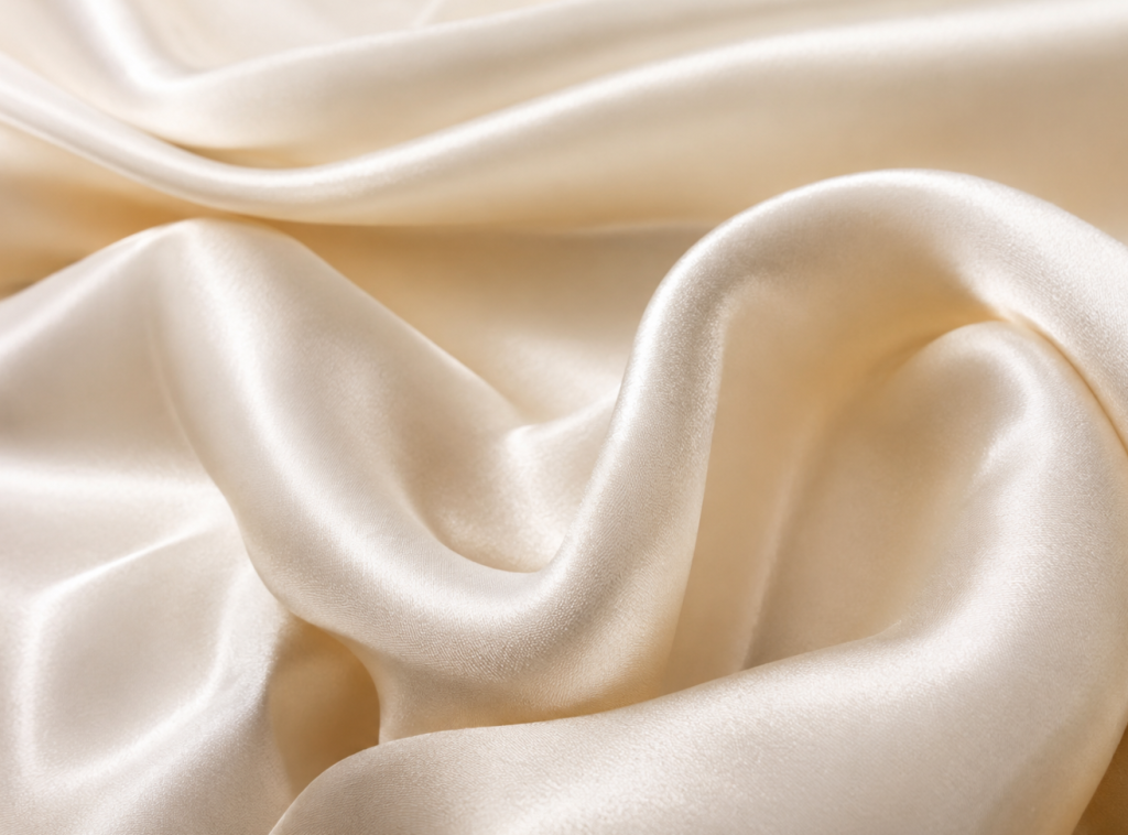 Premium mulberry silk fabric with natural sheen